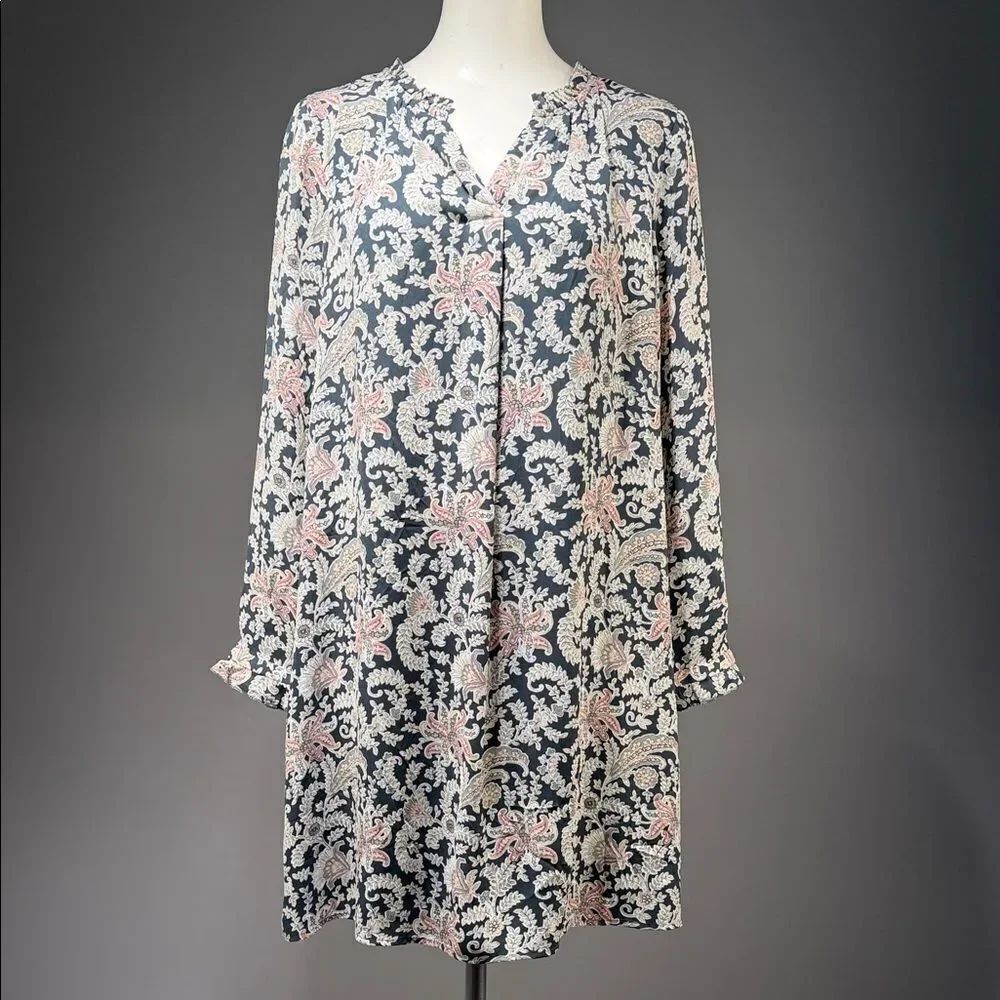 LOFT Blue and Pink FloralāBlouse (rack9)